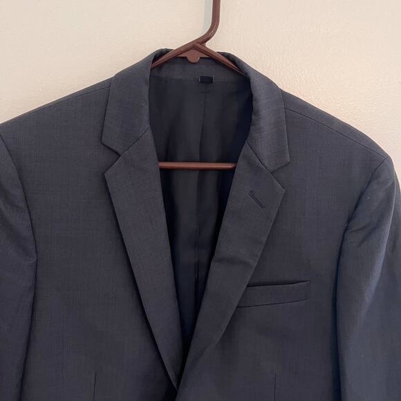 J. Crew Thompson Wool Sport Coat Men Size 40S Blue 2 Button Blazer Classic Retro - Picture 3 of 10